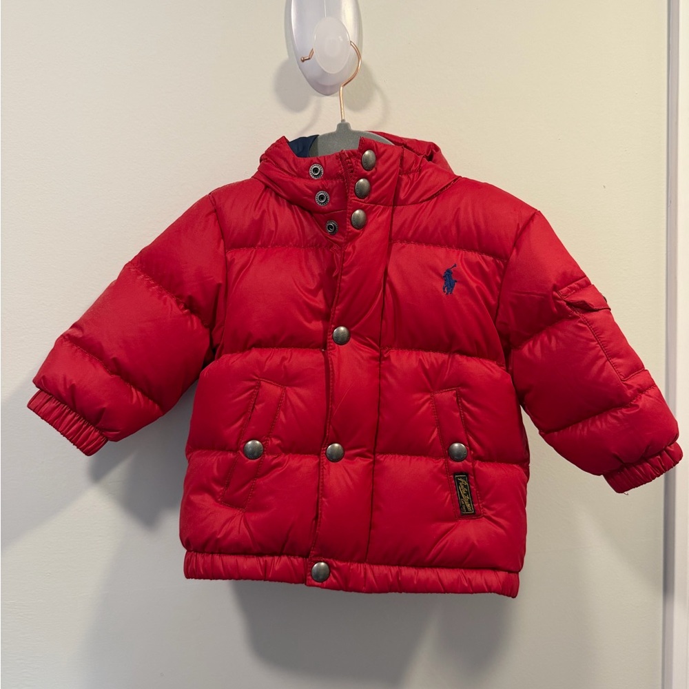 Ralph Lauren Red Down Puffer Jacket